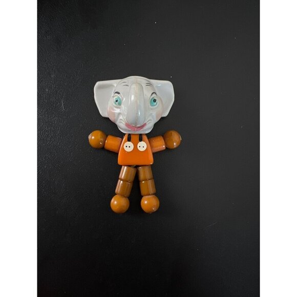 1930's TYKIE Toy Eppy ELEPHANT Head Bakelite Body Articulated BABY Rattle - Picture 2 of 6